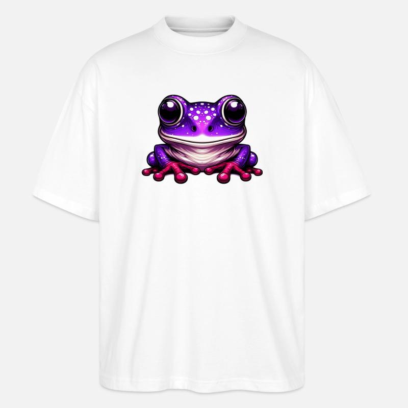 Frosch - Stanley/Stella Oversized Unisex Bio T-Shirt Blaster 2.0 - Weiß