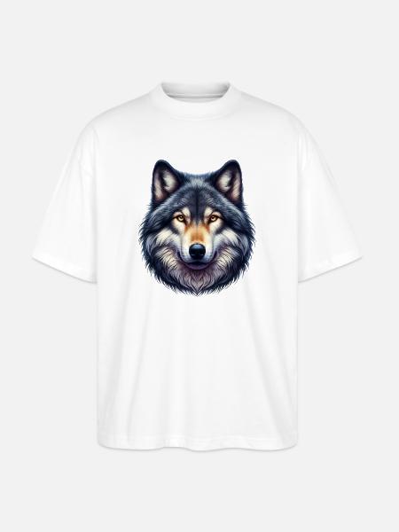 Loup - T-shirt bio Blaster 2.0 coupe oversize Stanley/Stella Unisexe - blanc