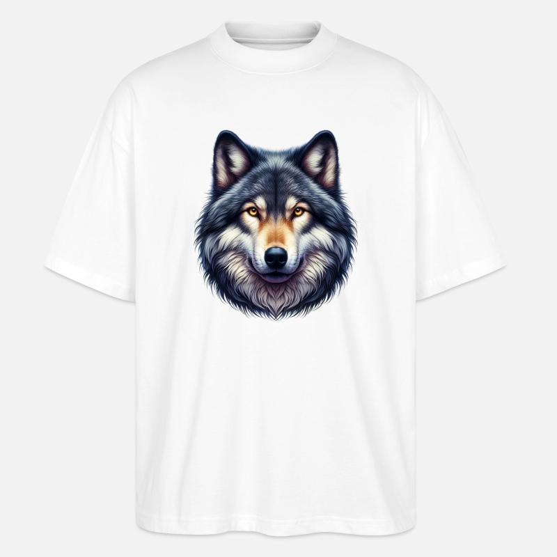 Loup - T-shirt bio Blaster 2.0 coupe oversize Stanley/Stella Unisexe - blanc