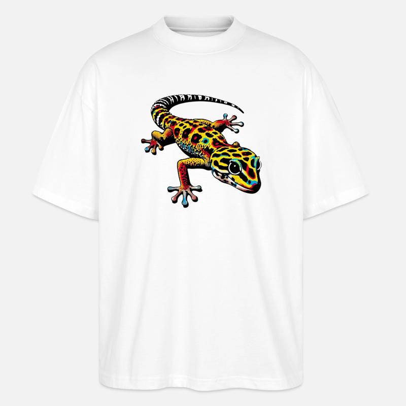 Gecko - Stanley/Stella Oversized Unisex Bio T-Shirt Blaster 2.0 - Weiß