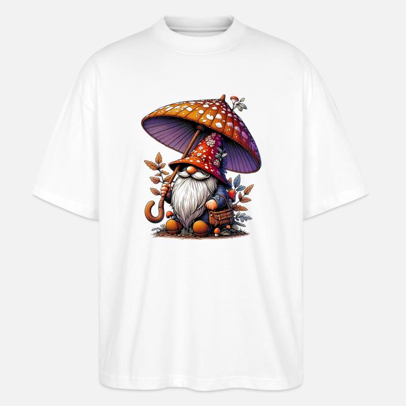 Gnom - Stanley/Stella Oversized Unisex Bio T-Shirt Blaster 2.0 - Weiß