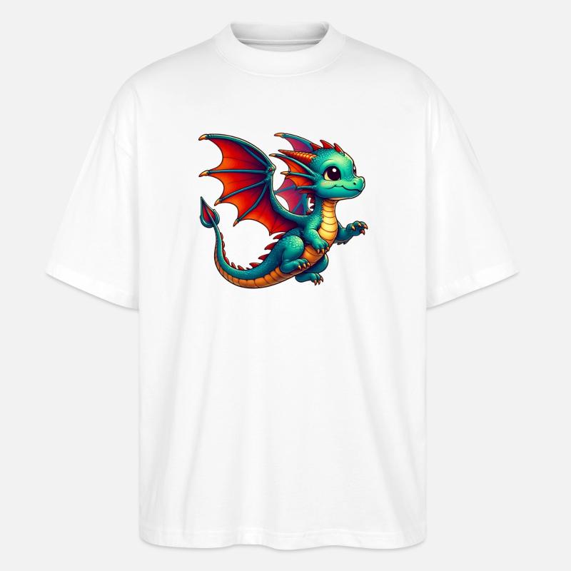 Dragon - T-shirt bio Blaster 2.0 coupe oversize Stanley/Stella Unisexe - blanc