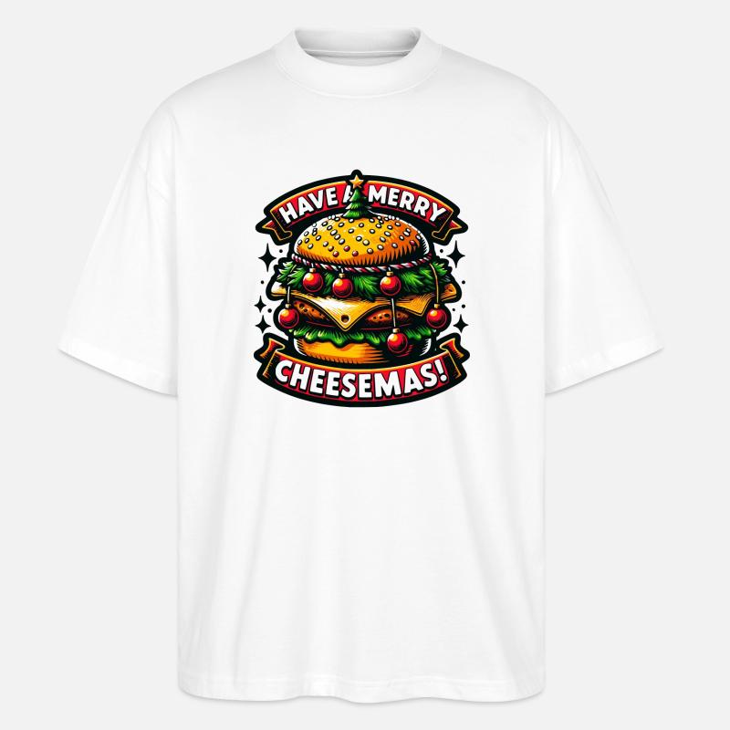 Have a merry Cheesemas! - Stanley/Stella Oversized Unisex Bio T-Shirt Blaster 2.0 - Weiß