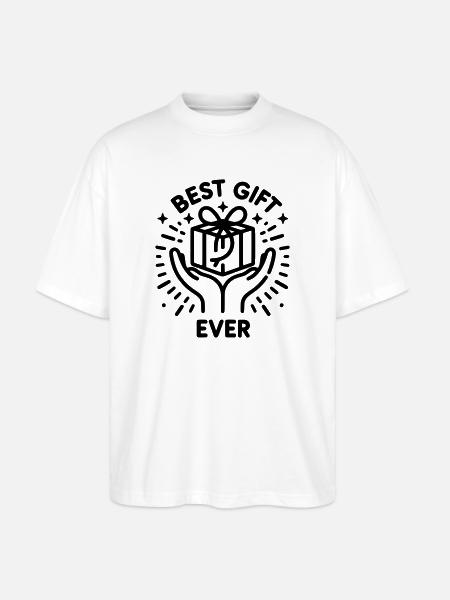 Best Gift Ever - Timeless Edition - Stanley/Stella Oversized Unisex Bio T-Shirt Blaster 2.0 - Weiß