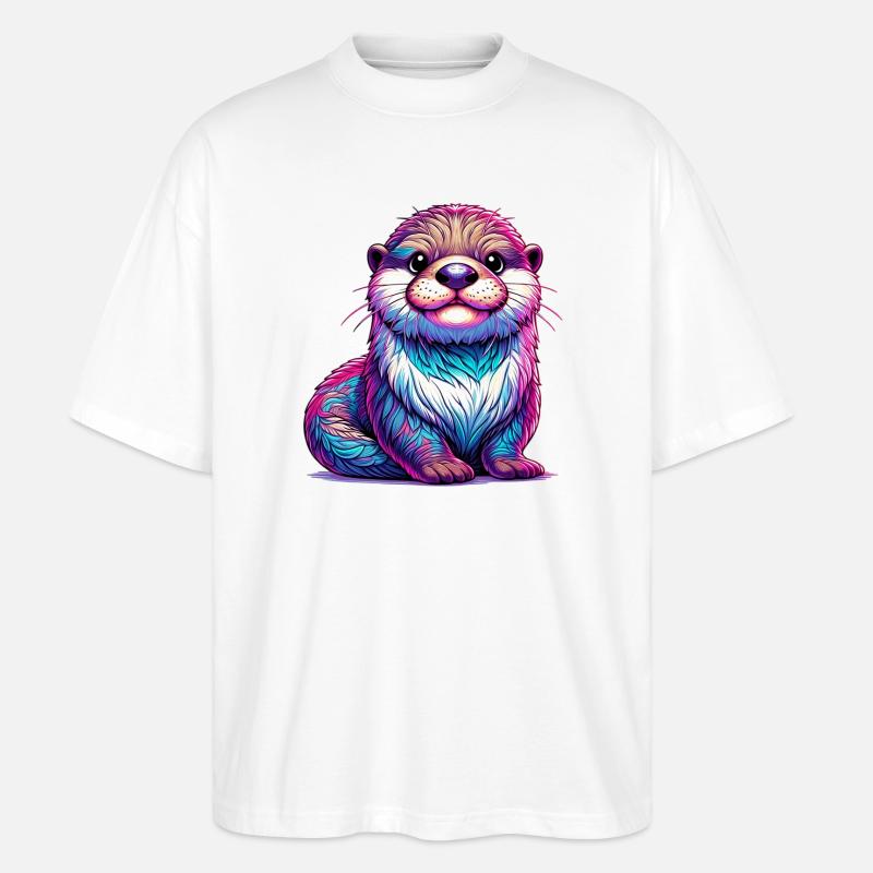 Otter - Stanley/Stella Oversized Unisex Bio T-Shirt Blaster 2.0 - Weiß