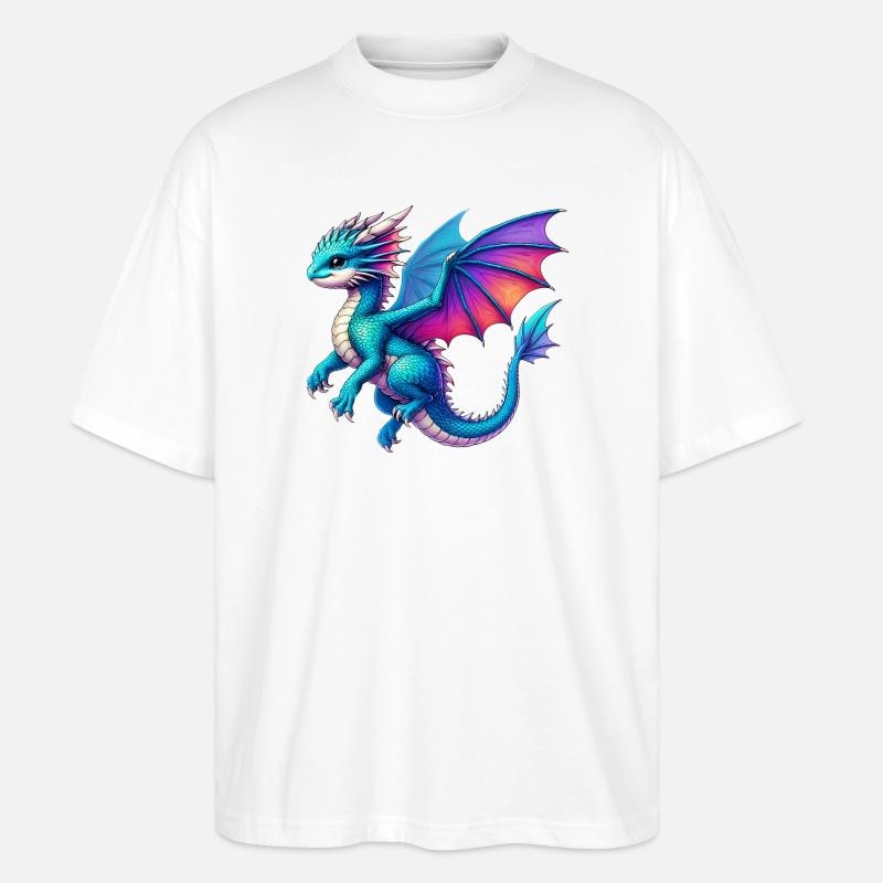 Dragon - T-shirt bio Blaster 2.0 coupe oversize Stanley/Stella Unisexe - blanc