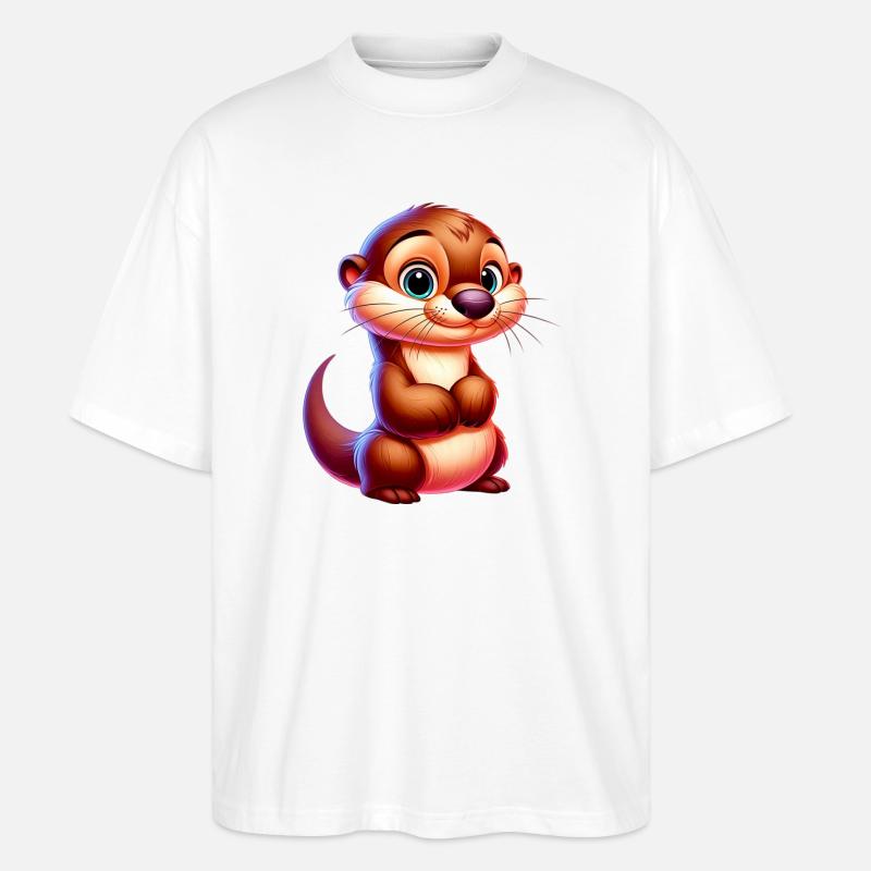 Otter - Stanley/Stella Oversized Unisex Bio T-Shirt Blaster 2.0 - Weiß