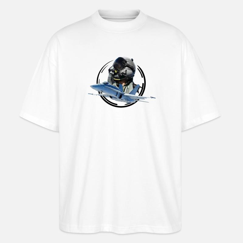 Pilot - Stanley/Stella Oversized Unisex Bio T-Shirt Blaster 2.0 - Weiß