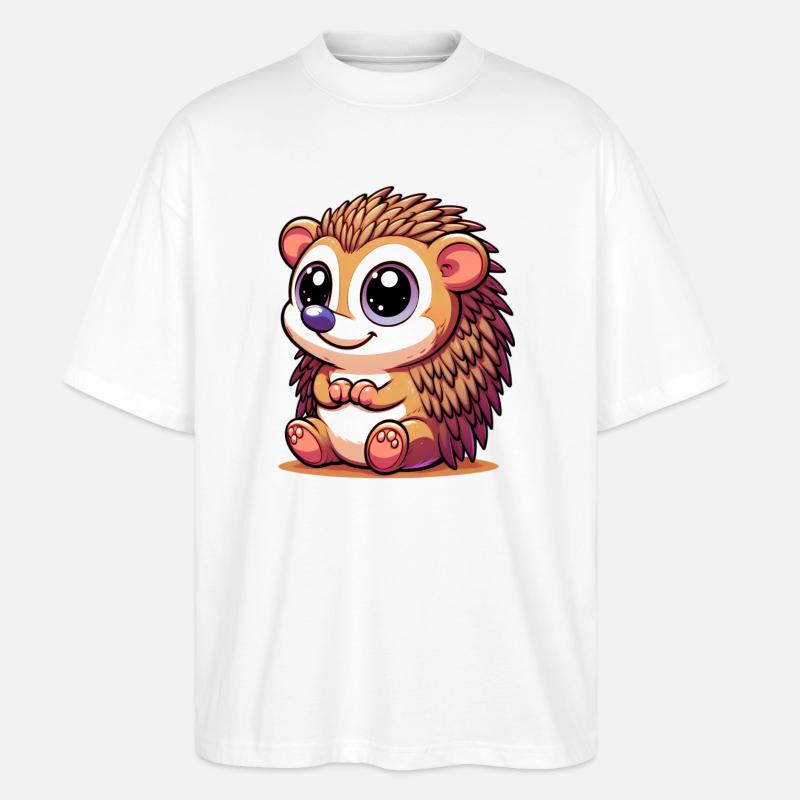Igel - Stanley/Stella Oversized Unisex Bio T-Shirt Blaster 2.0 - Weiß