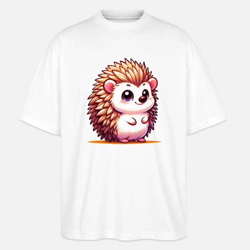 Igel - Stanley/Stella Oversized Unisex Bio T-Shirt Blaster 2.0 - Weiß