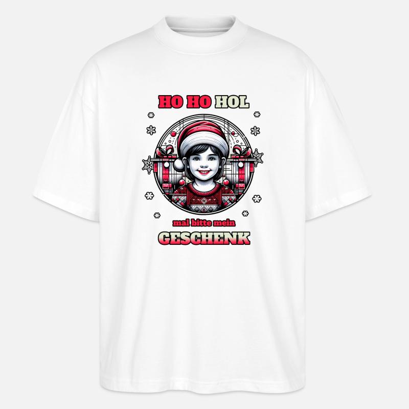 Kinder Beschenken - Stanley/Stella Oversized Unisex Bio T-Shirt Blaster 2.0 - Weiß