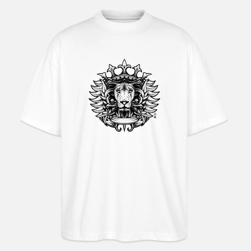 Lion Roi - T-shirt bio Blaster 2.0 coupe oversize Stanley/Stella Unisexe - blanc