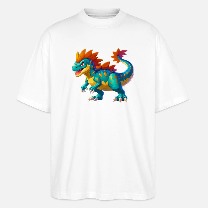 Dinosaurier - Stanley/Stella Oversized Unisex Bio T-Shirt Blaster 2.0 - Weiß