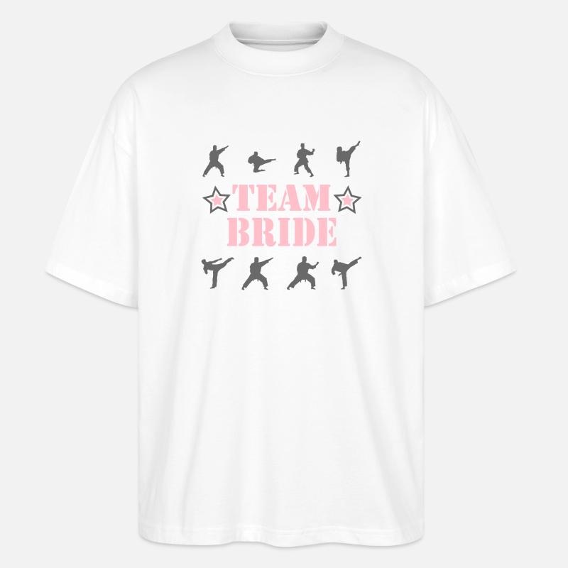 ÉQUIPE DE LA MARIÉE - T-shirt bio Blaster 2.0 coupe oversize Stanley/Stella Unisexe - blanc