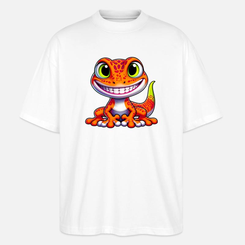 Gecko - Stanley/Stella Oversized Unisex Bio T-Shirt Blaster 2.0 - Weiß
