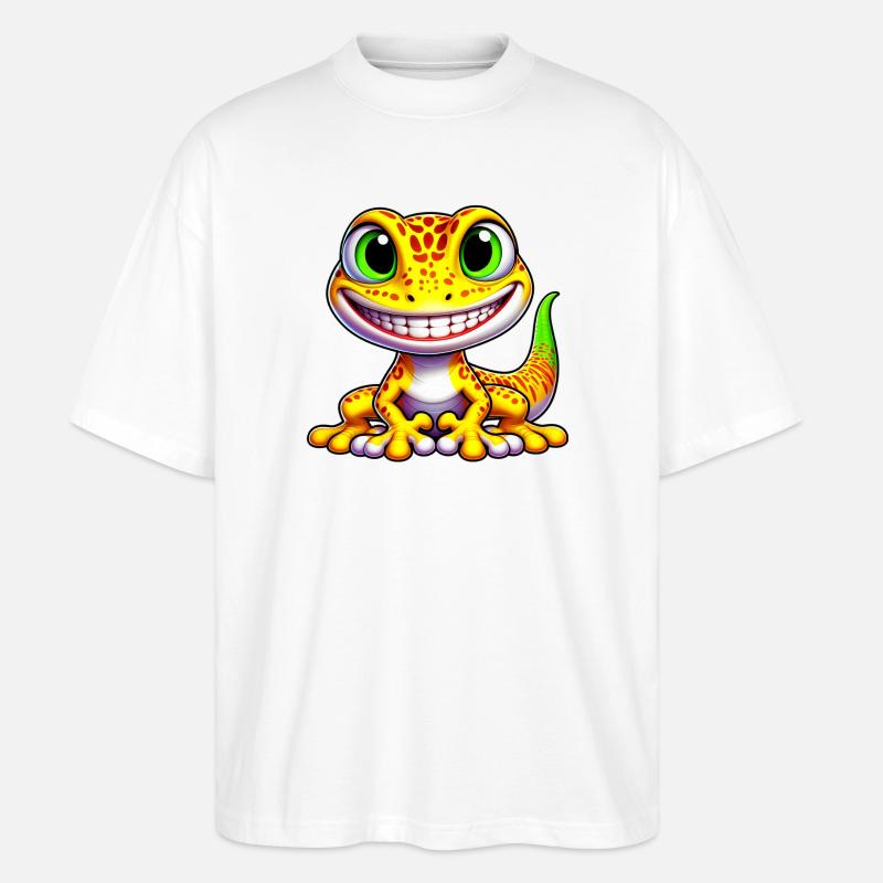 Gecko - T-shirt bio Blaster 2.0 coupe oversize Stanley/Stella Unisexe - blanc