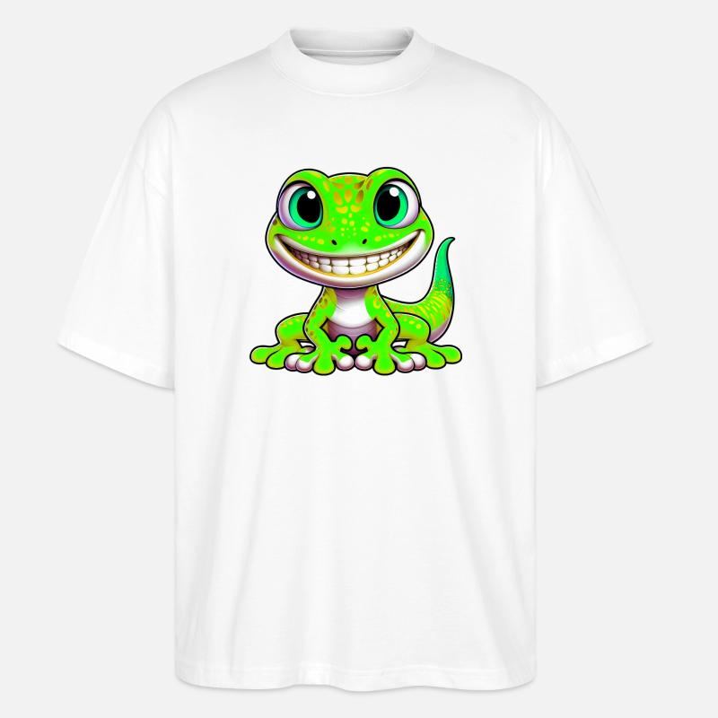 Gecko - Stanley/Stella Oversized Unisex Bio T-Shirt Blaster 2.0 - Weiß