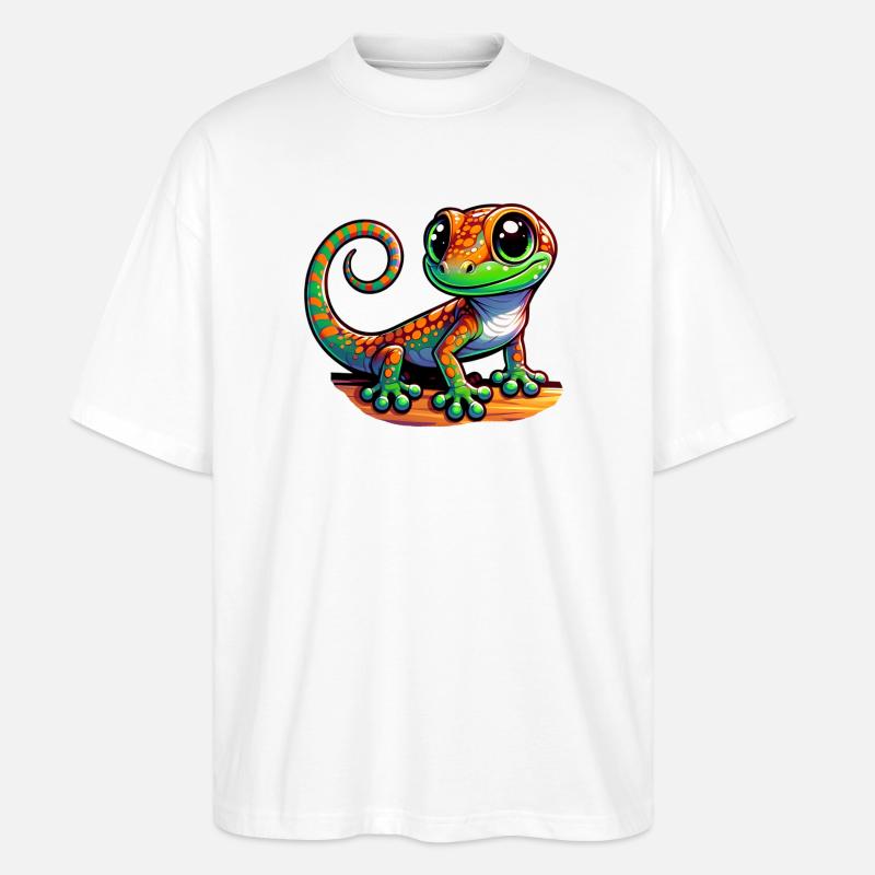 Gecko - Stanley/Stella Oversized Unisex Bio T-Shirt Blaster 2.0 - Weiß
