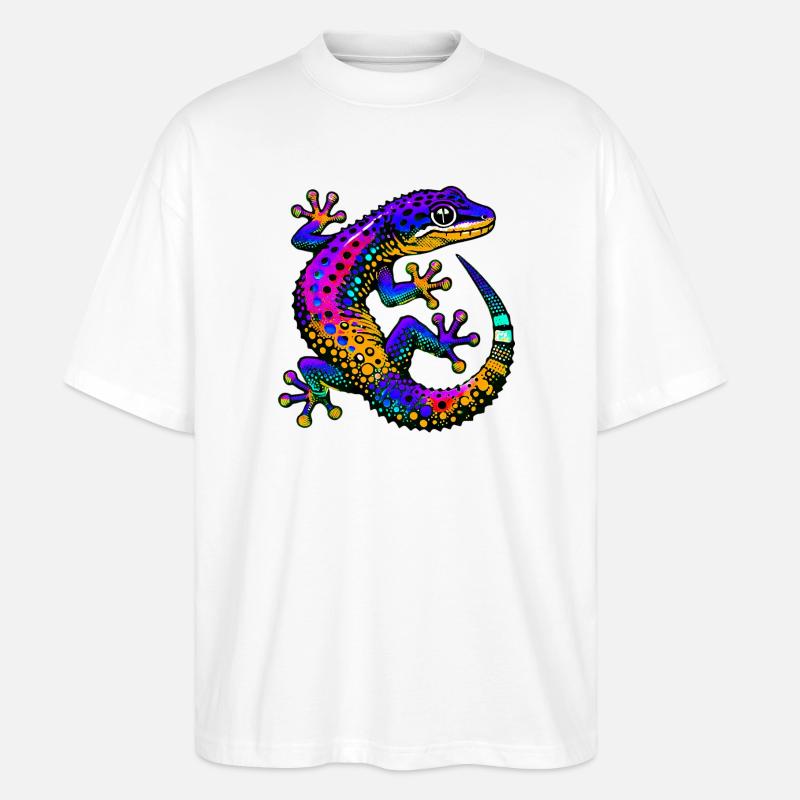 Gecko - Stanley/Stella Oversized Unisex Bio T-Shirt Blaster 2.0 - Weiß