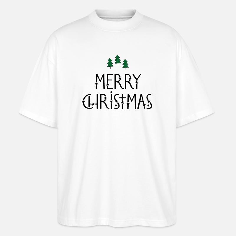 merry christmas - Stanley/Stella Oversized Unisex Bio T-Shirt Blaster 2.0 - Weiß