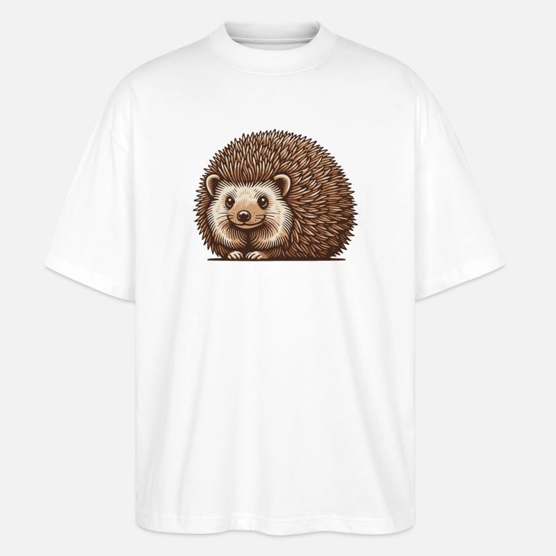 Hérisson - T-shirt bio Blaster 2.0 coupe oversize Stanley/Stella Unisexe - blanc