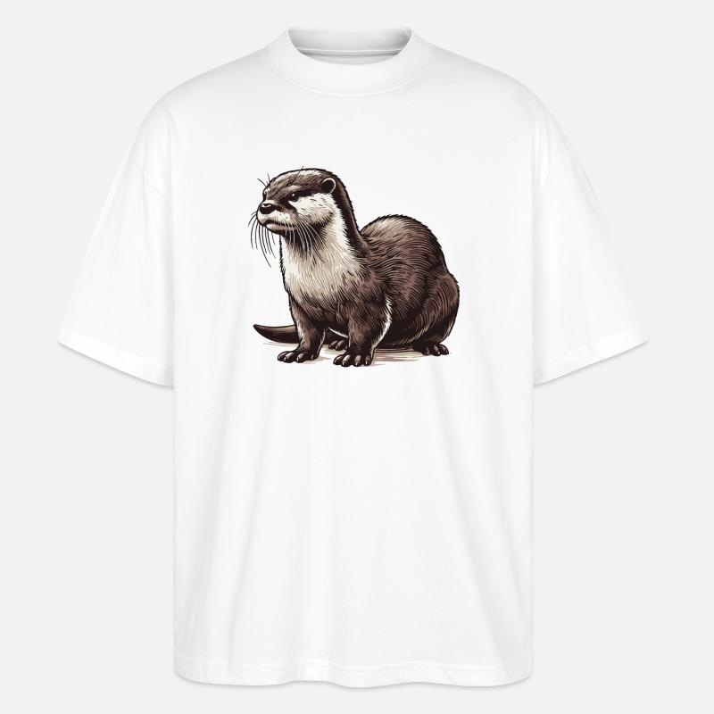 Otter - Stanley/Stella Oversized Unisex Bio T-Shirt Blaster 2.0 - Weiß