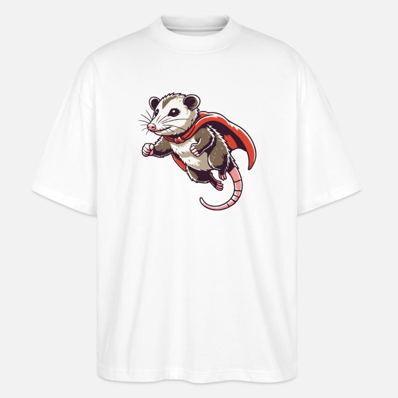 Superpossum - Stanley/Stella Oversized Unisex Bio T-Shirt Blaster 2.0 - Weiß