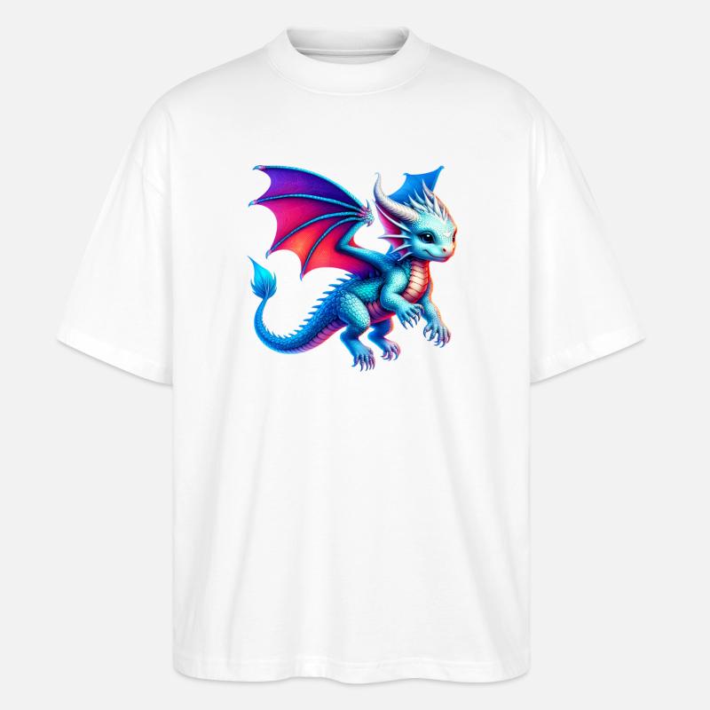 Dragon - T-shirt bio Blaster 2.0 coupe oversize Stanley/Stella Unisexe - blanc