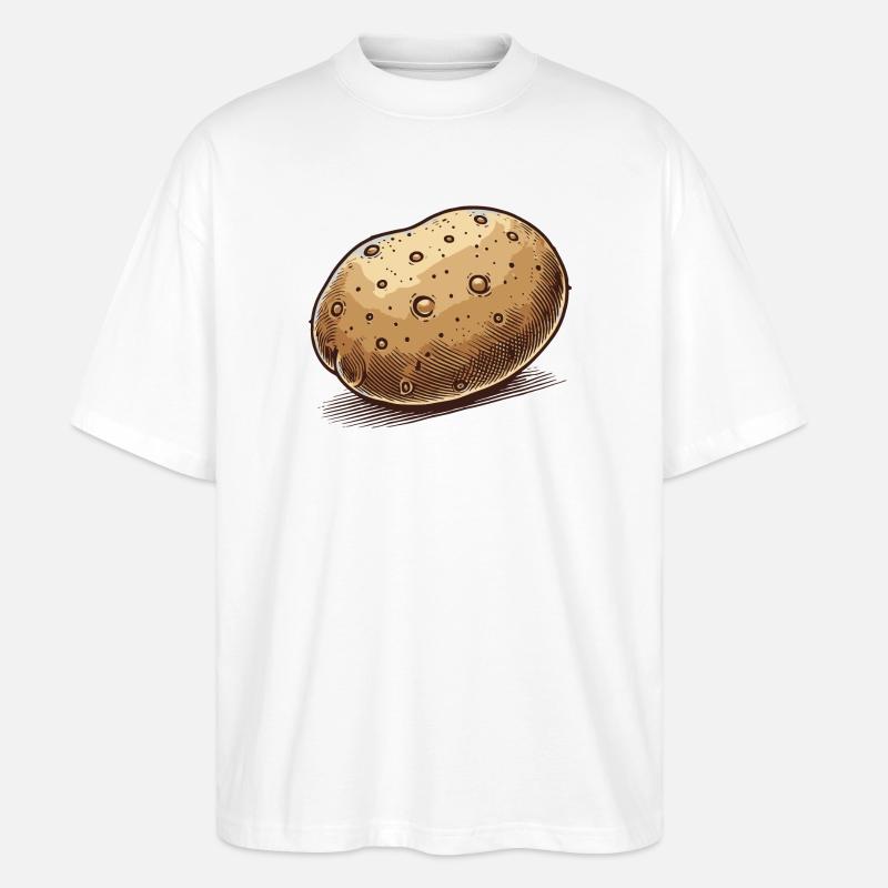 Kartoffel - Stanley/Stella Oversized Unisex Bio T-Shirt Blaster 2.0 - Weiß