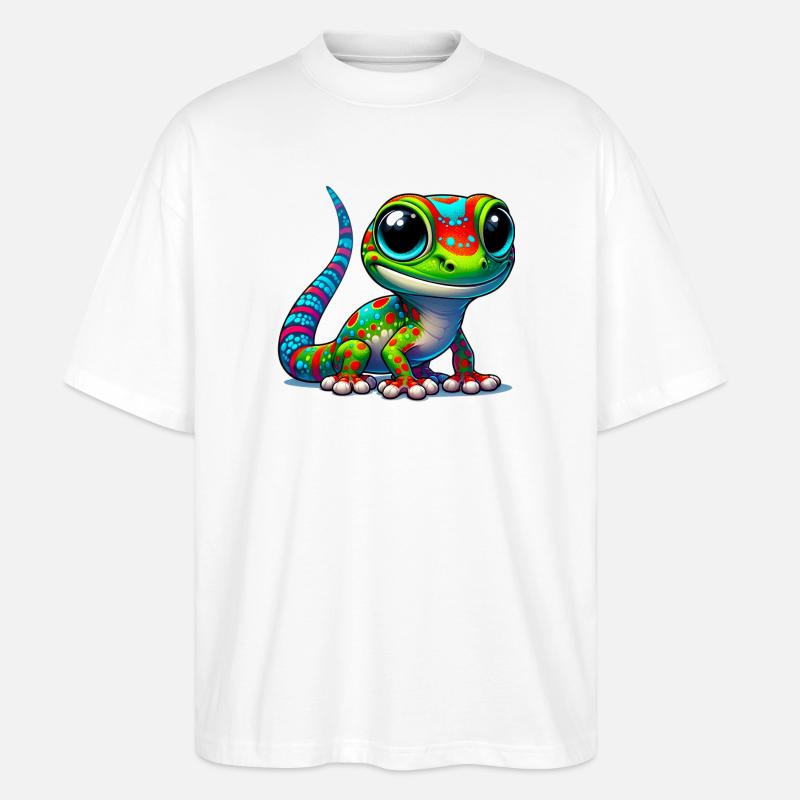 Gecko - Stanley/Stella Oversized Unisex Bio T-Shirt Blaster 2.0 - Weiß