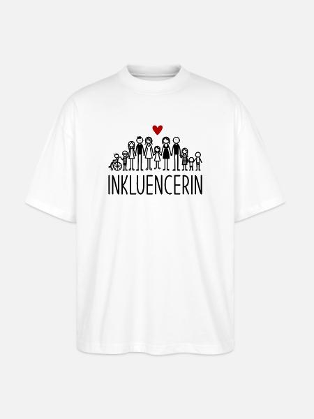 Inkluencerin - Stanley/Stella Oversized Unisex Bio T-Shirt Blaster 2.0 - Weiß