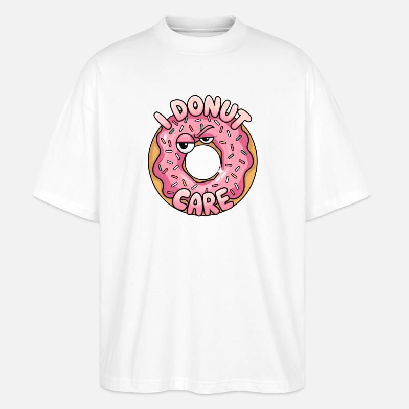 Donut-Pflege - Stanley/Stella Oversized Unisex Bio T-Shirt Blaster 2.0 - Weiß