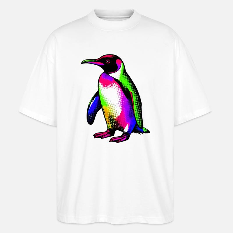Penguin - Stanley/Stella Oversized Unisex Organic T-shirt Blaster 2.0 - white