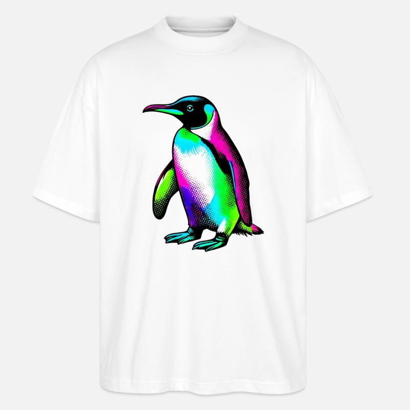 Penguin - Stanley/Stella Oversized Unisex Organic T-shirt Blaster 2.0 - white