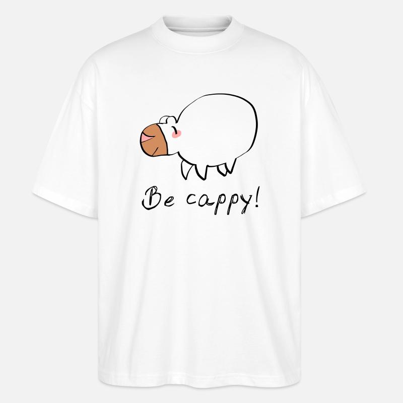 Don't worry - be cappy - Stanley/Stella Oversized Unisex Bio T-Shirt Blaster 2.0 - Weiß