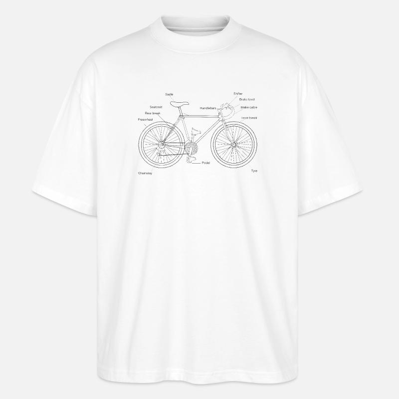 Le design a besoin d’image - T-shirt bio Blaster 2.0 coupe oversize Stanley/Stella Unisexe - blanc