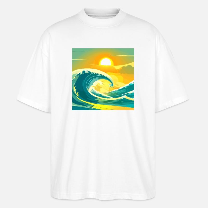 Sea Sun - Stanley/Stella Oversized Unisex Bio T-Shirt Blaster 2.0 - Weiß
