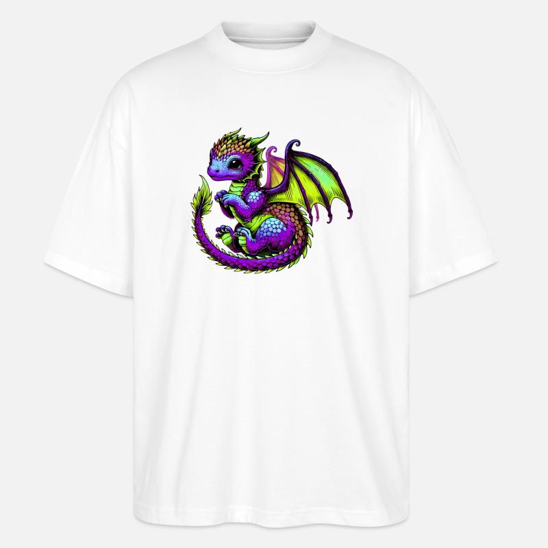 Dragon - T-shirt bio Blaster 2.0 coupe oversize Stanley/Stella Unisexe - blanc
