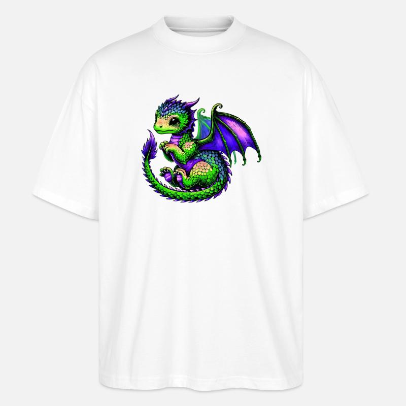 Dragon - T-shirt bio Blaster 2.0 coupe oversize Stanley/Stella Unisexe - blanc