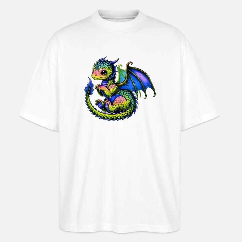 Dragon - T-shirt bio Blaster 2.0 coupe oversize Stanley/Stella Unisexe - blanc