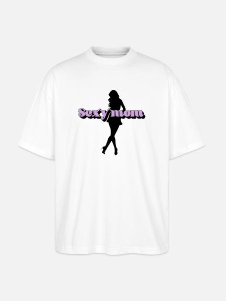 Sexy mom - Stanley/Stella Oversized Unisex Organic T-shirt Blaster 2.0 - white