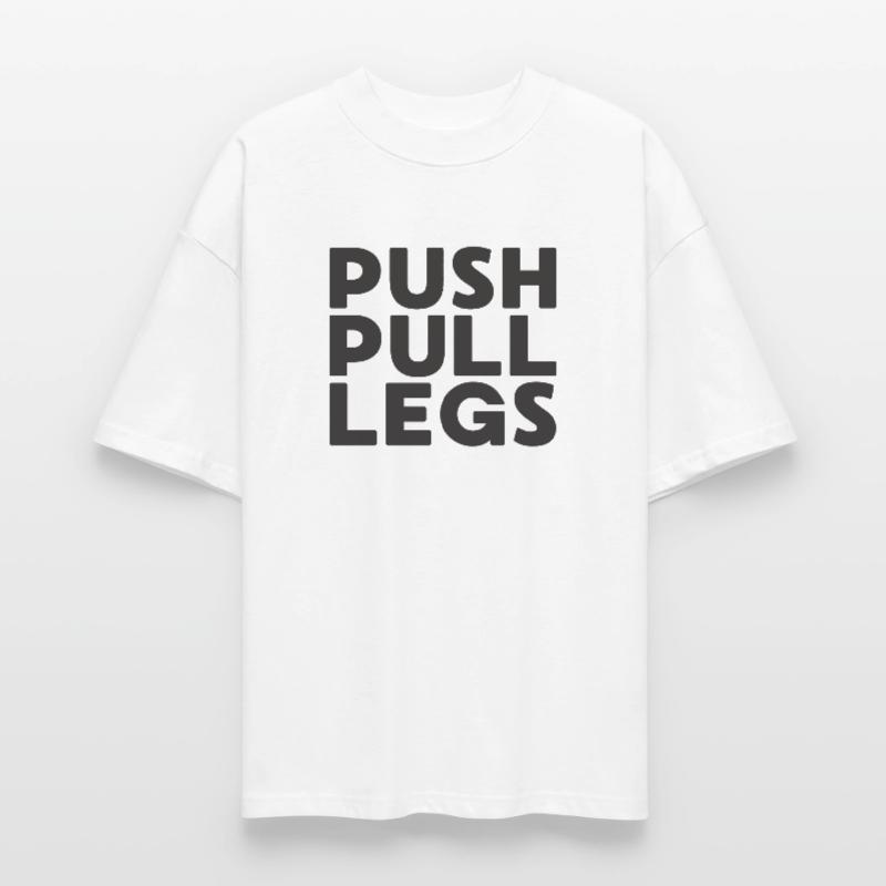 Push Pull Jambes Répéter Entraînementssplit T-shirt bio Blaster 2.0 coupe oversize Stanley/Stella Unisexe
