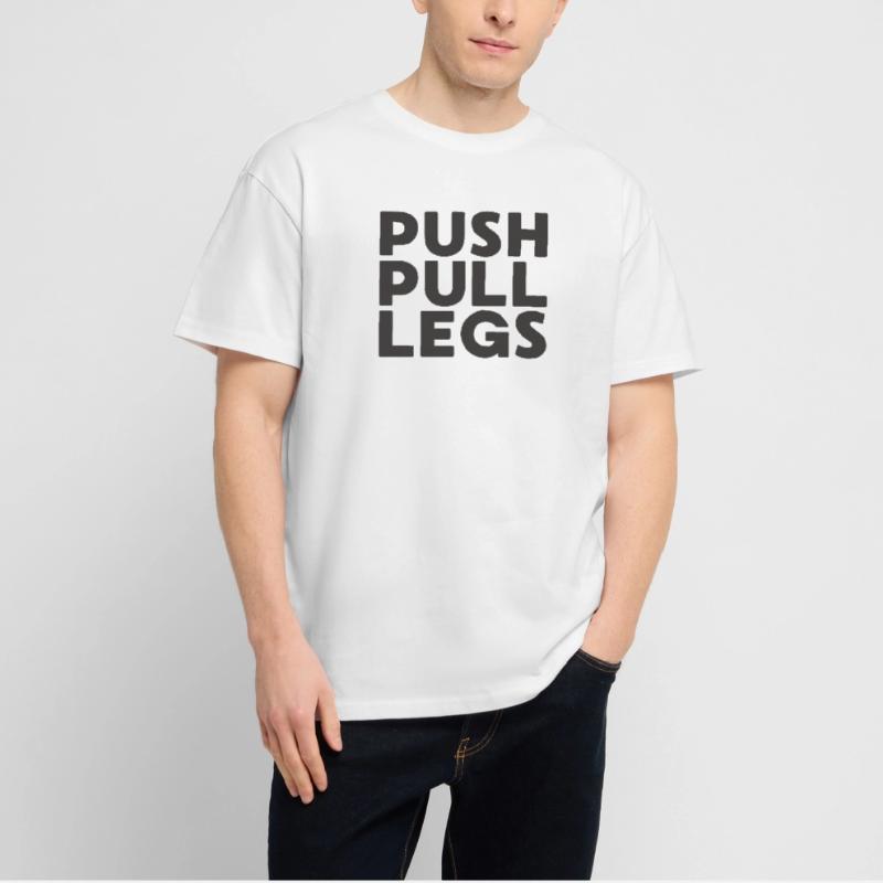 Push Pull Jambes Répéter Entraînementssplit T-shirt bio Blaster 2.0 coupe oversize Stanley/Stella Unisexe