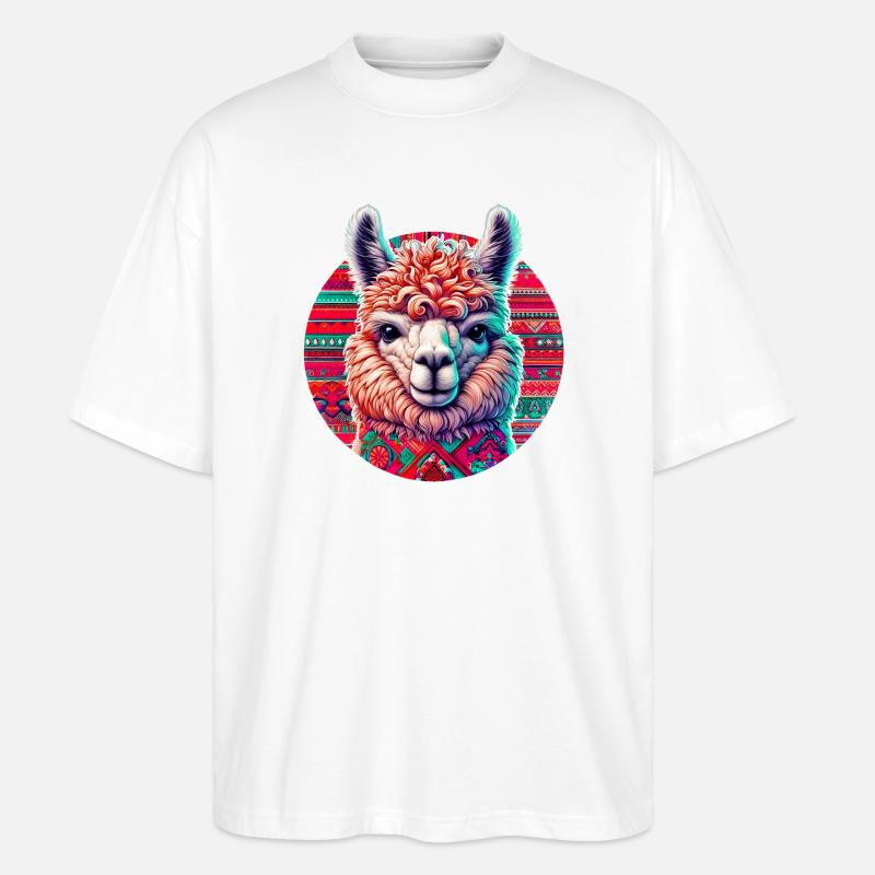 Alpaka - Stanley/Stella Oversized Unisex Bio T-Shirt Blaster 2.0 - Weiß