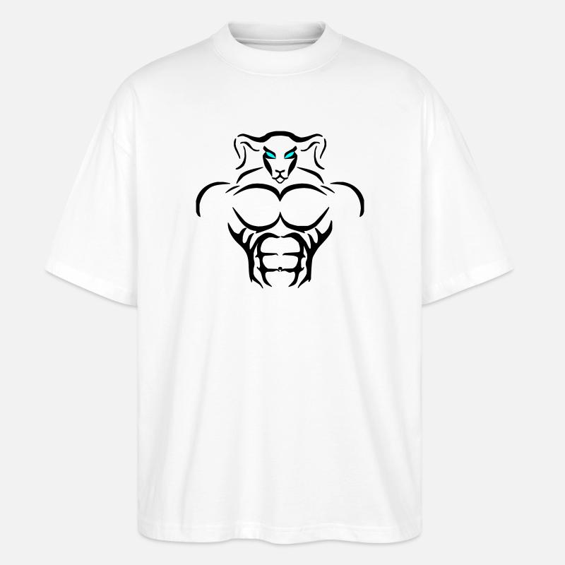 Alpha Aries Deluxe - Stanley/Stella Oversized Unisex Bio T-Shirt Blaster 2.0 - Weiß