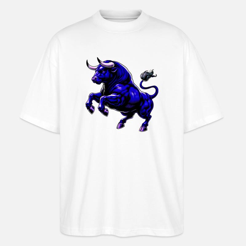 Stier - Stanley/Stella Oversized Unisex Bio T-Shirt Blaster 2.0 - Weiß