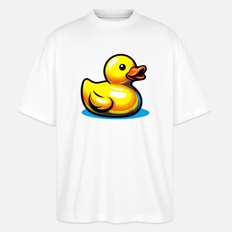 Duckling Duck Duck Duck - Stanley/Stella Oversized Unisex Organic T-shirt Blaster 2.0 - white