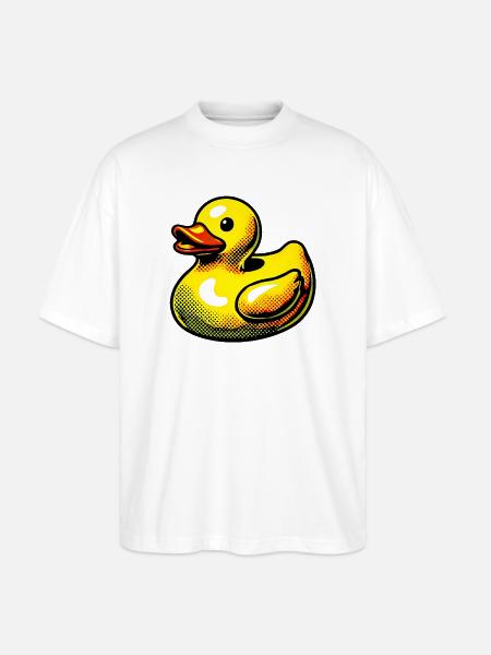 Duckling Duck Duck Duck - Stanley/Stella Oversized Unisex Organic T-shirt Blaster 2.0 - white
