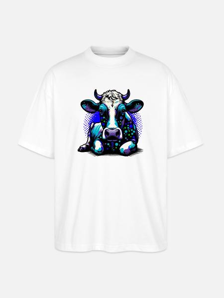 Vache - T-shirt bio Blaster 2.0 coupe oversize Stanley/Stella Unisexe - blanc
