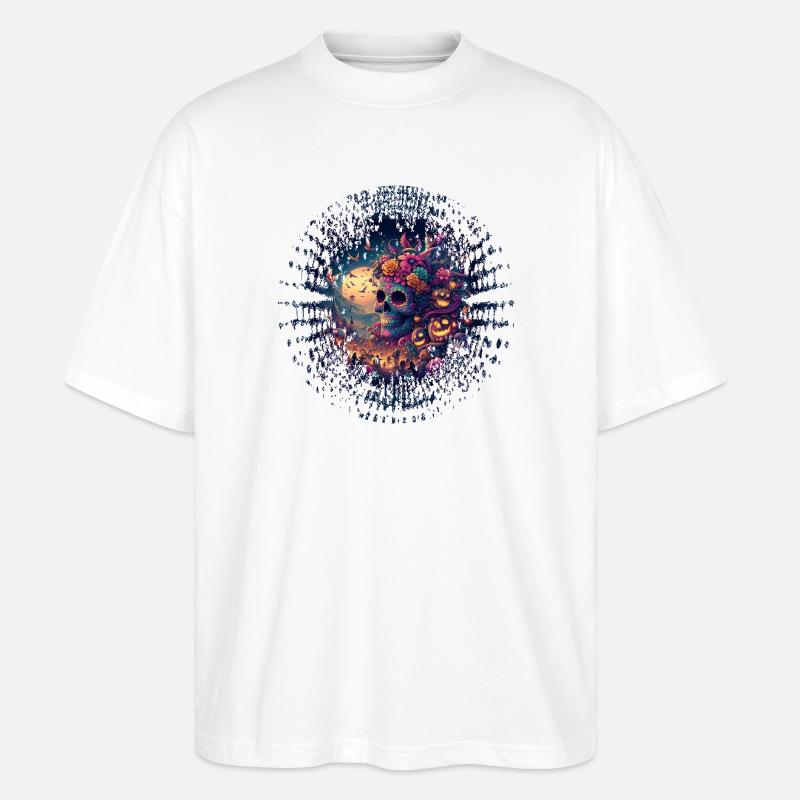 Día de los Muertos - Stanley/Stella Oversized Unisex Bio T-Shirt Blaster 2.0 - Weiß